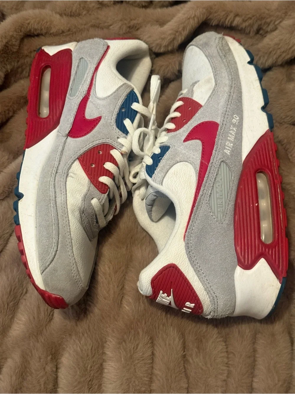 Nike Men’s Air Max 90 Athletic Club — University Red - Size 10.5